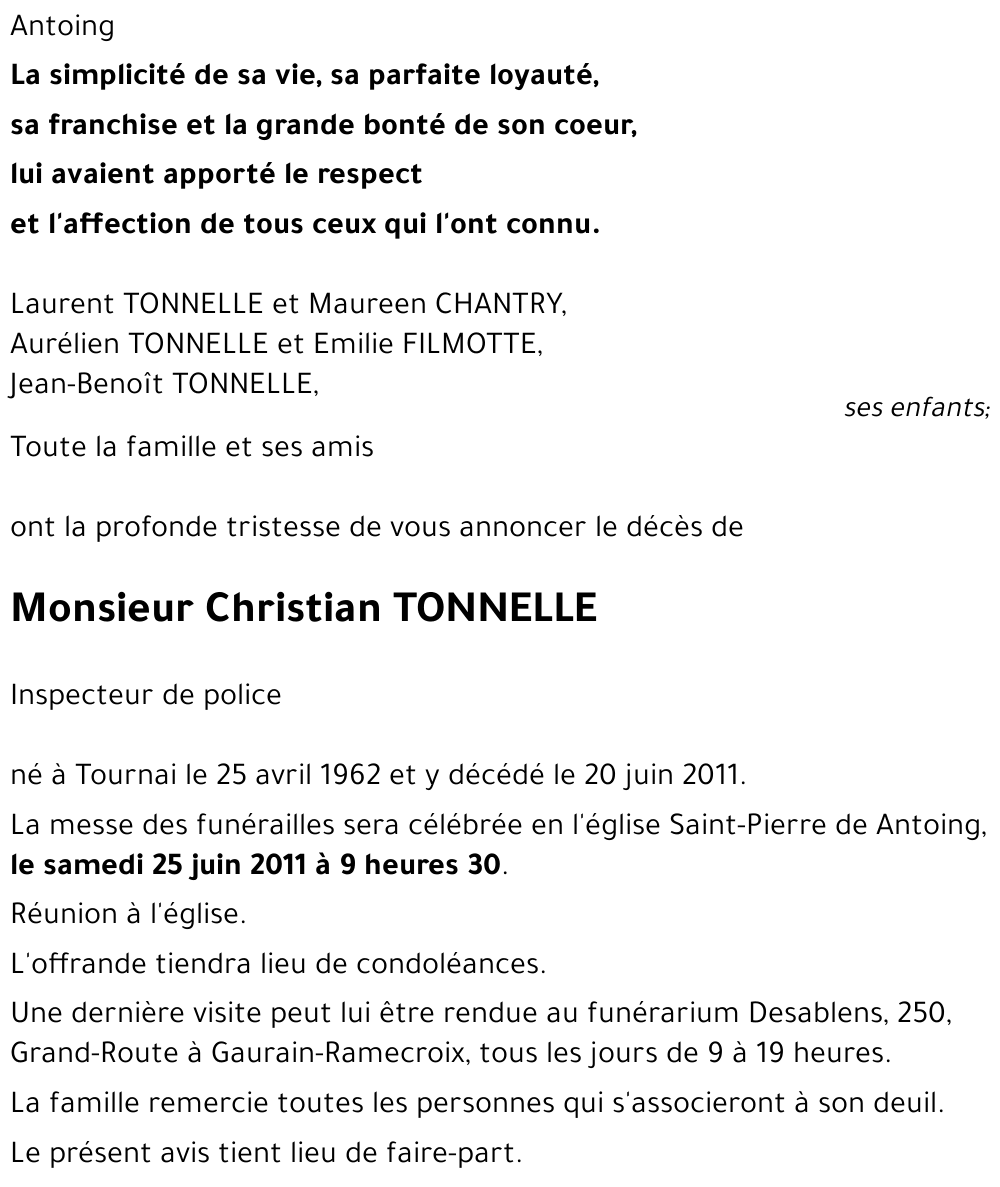 Christian TONNELLE