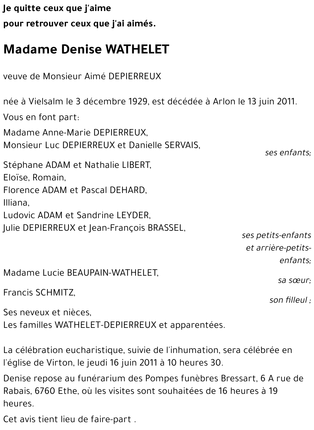Denise WATHELET