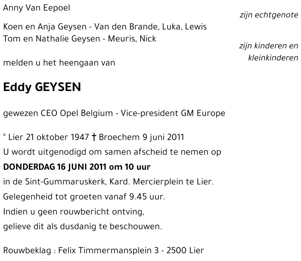 Eddy GEYSEN