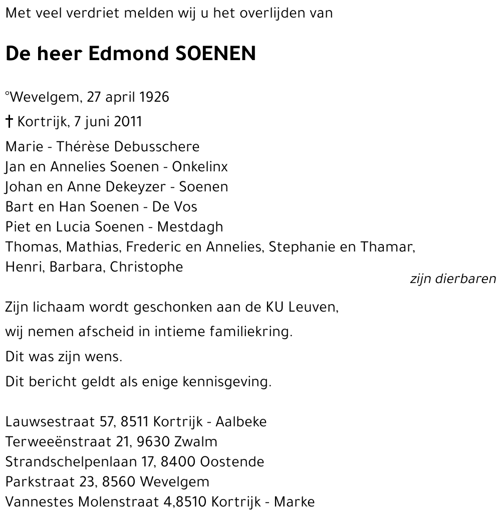 Edmond SOENEN
