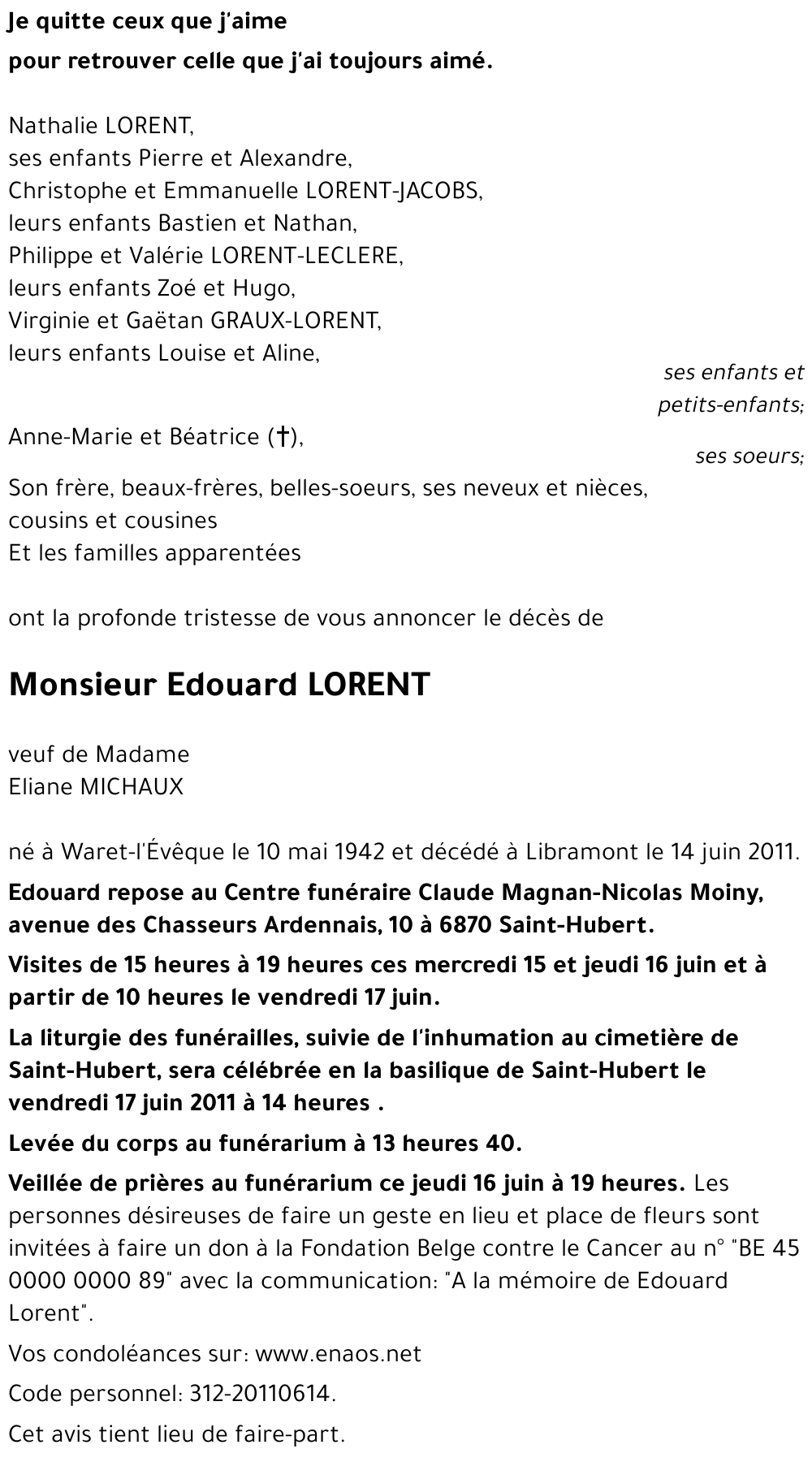 Edouard LORENT
