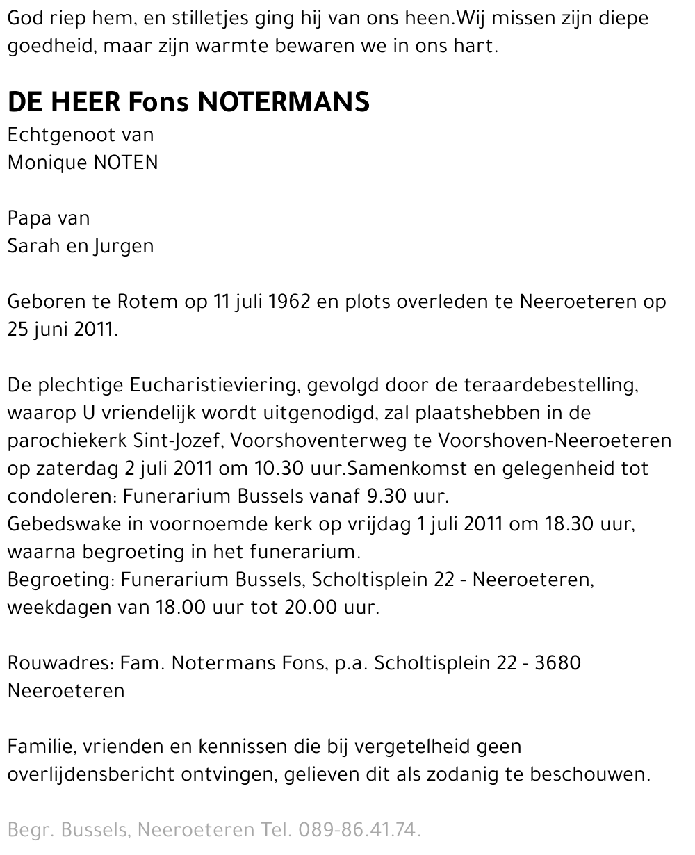 Fons NOTERMANS