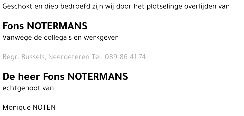 Fons NOTERMANS