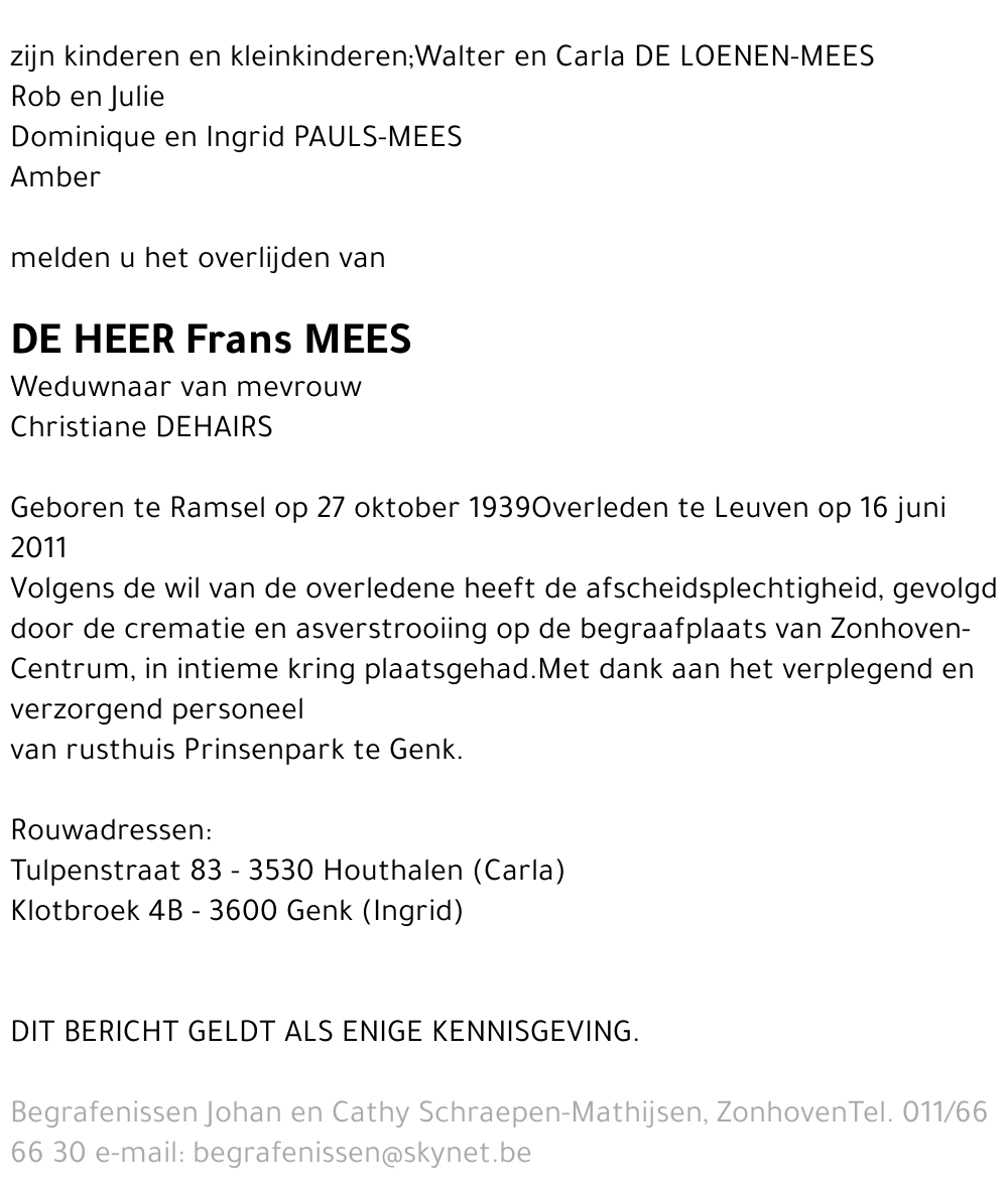 Frans Mees