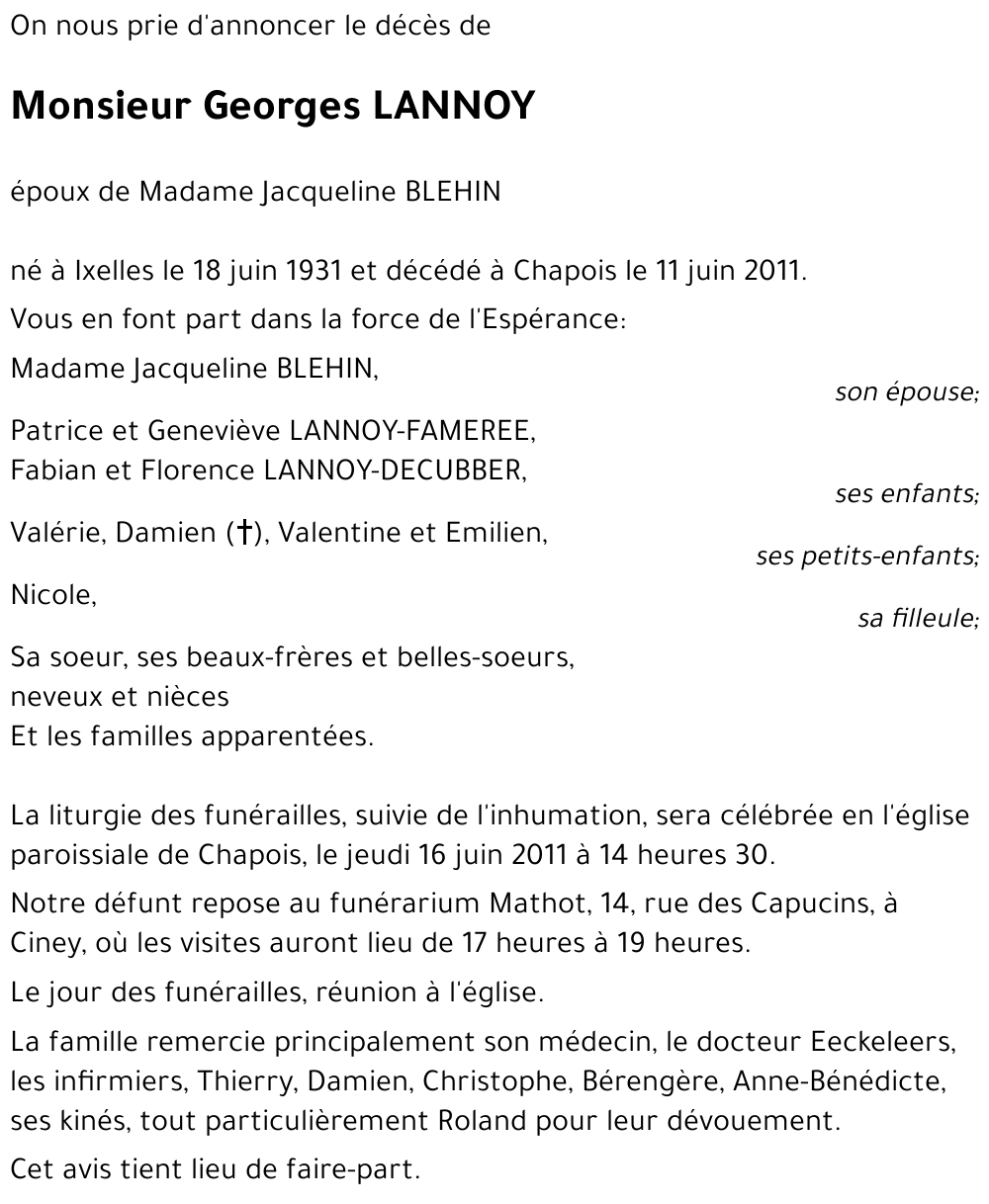 Georges LANNOY