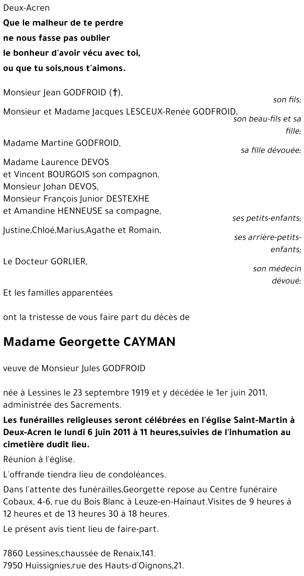 Georgette Cayman