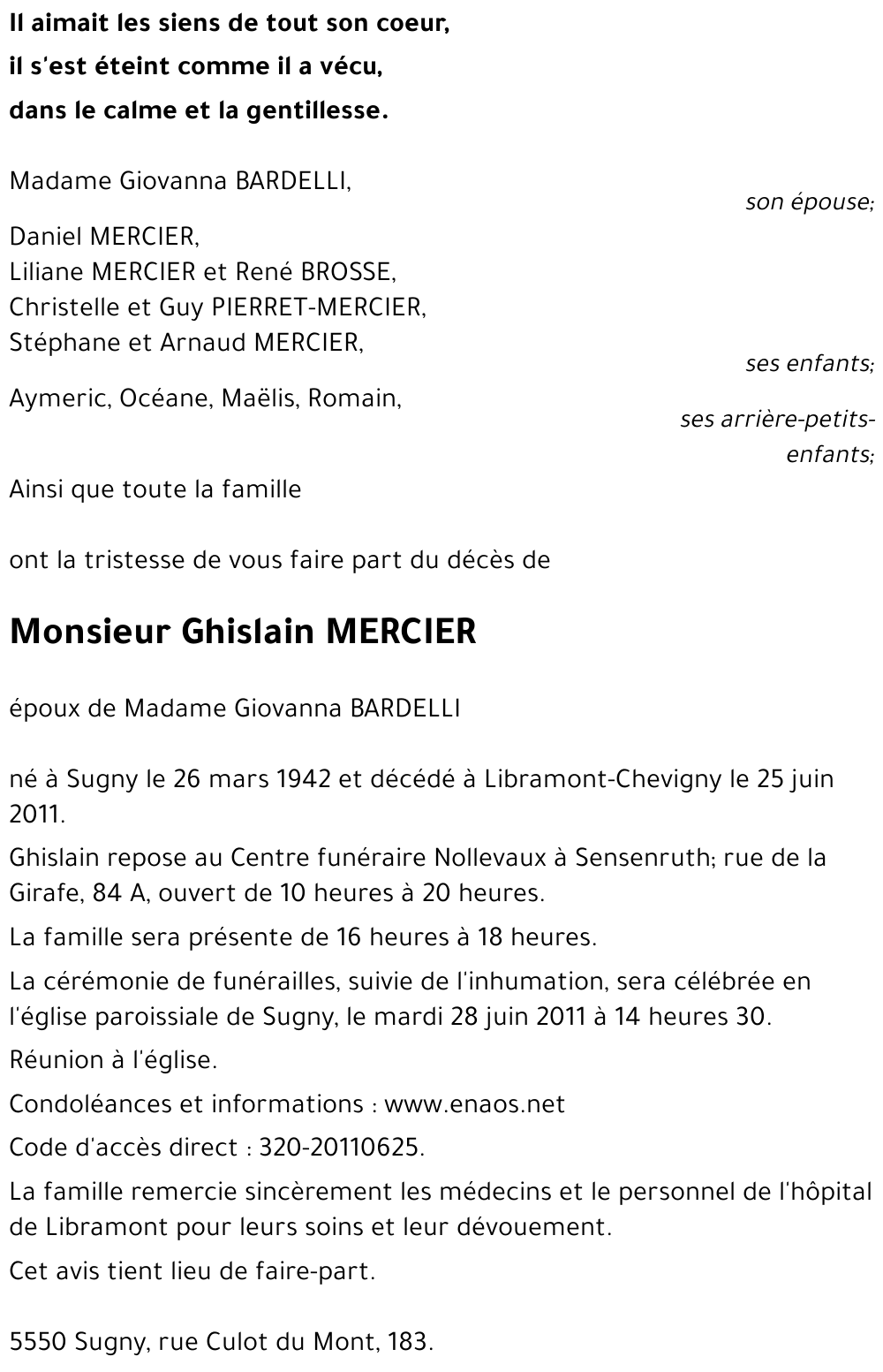 Ghislain MERCIER
