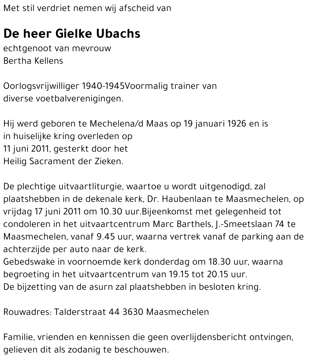 Gielke Ubachs