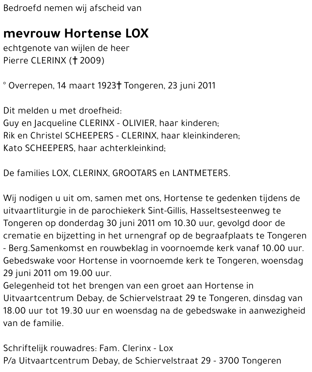 Hortense LOX