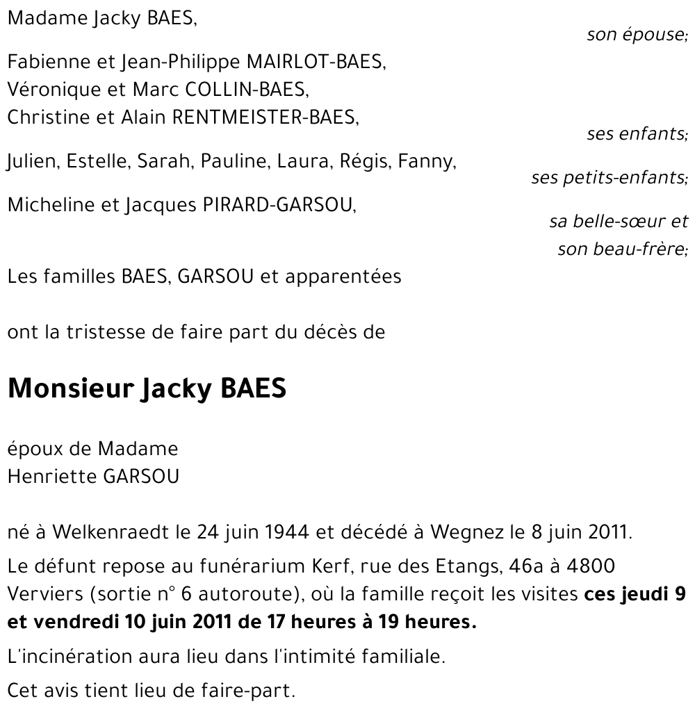 Jacky BAES