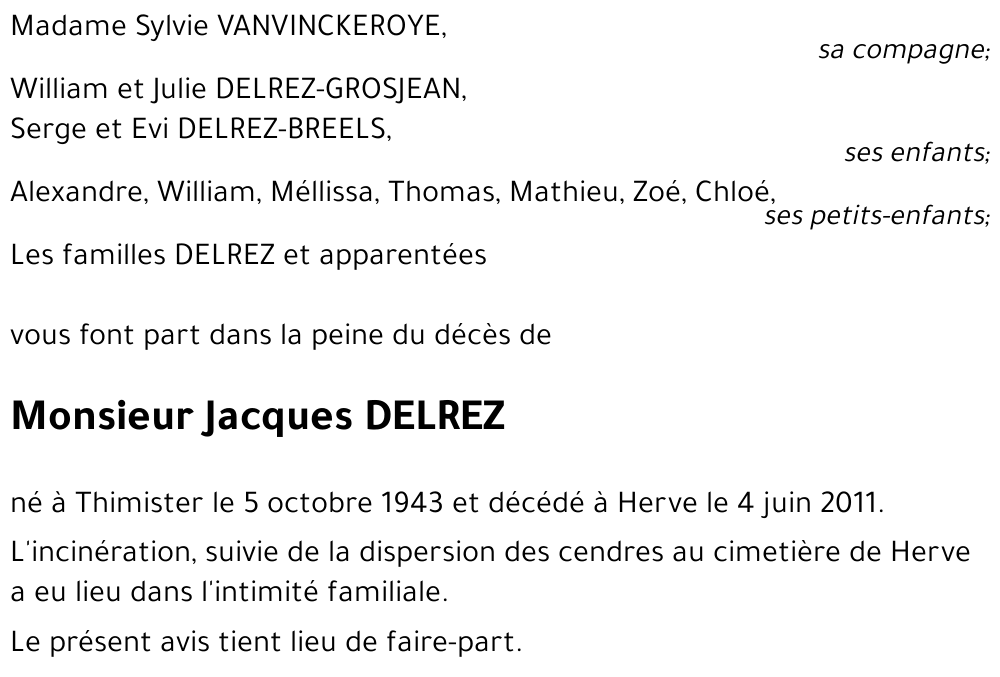 Jacques DELREZ