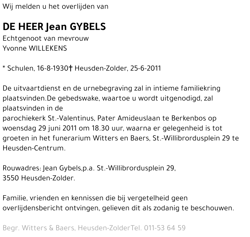 Jean Gybels