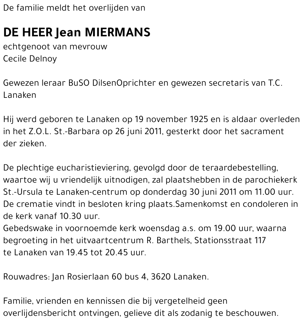 Jean Miermans