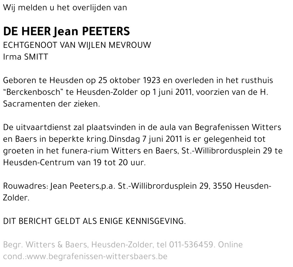 Jean Peeters
