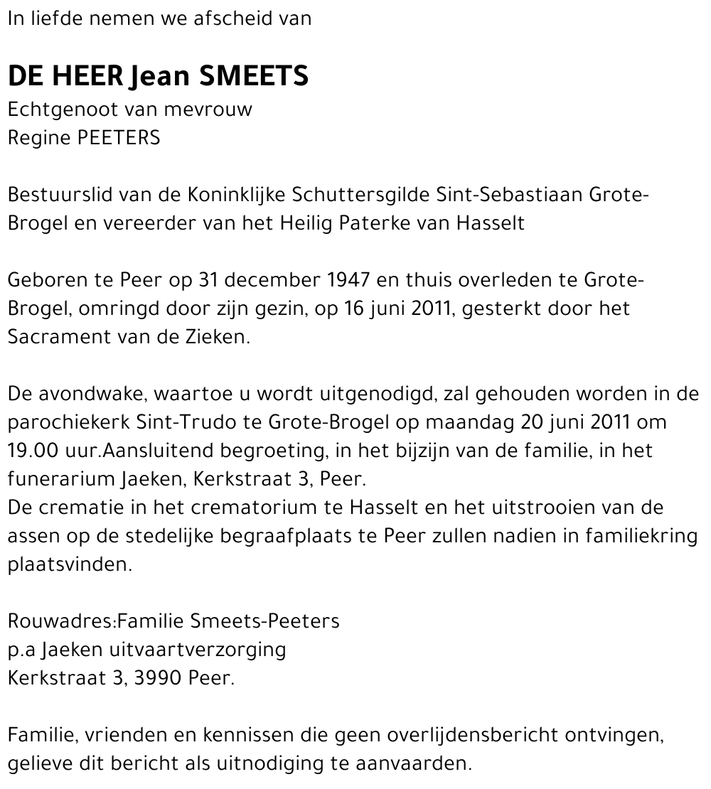 Jean SMEETS