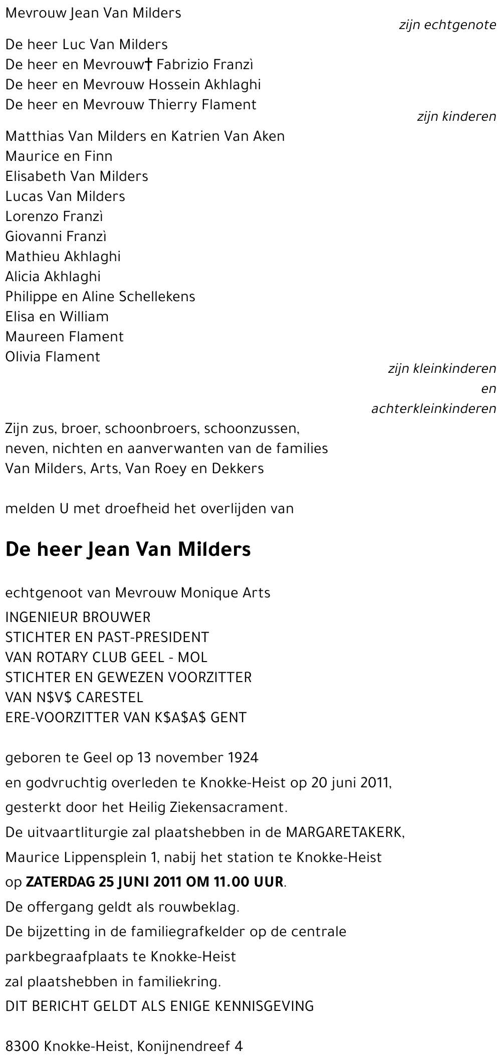 Jean Van Milders