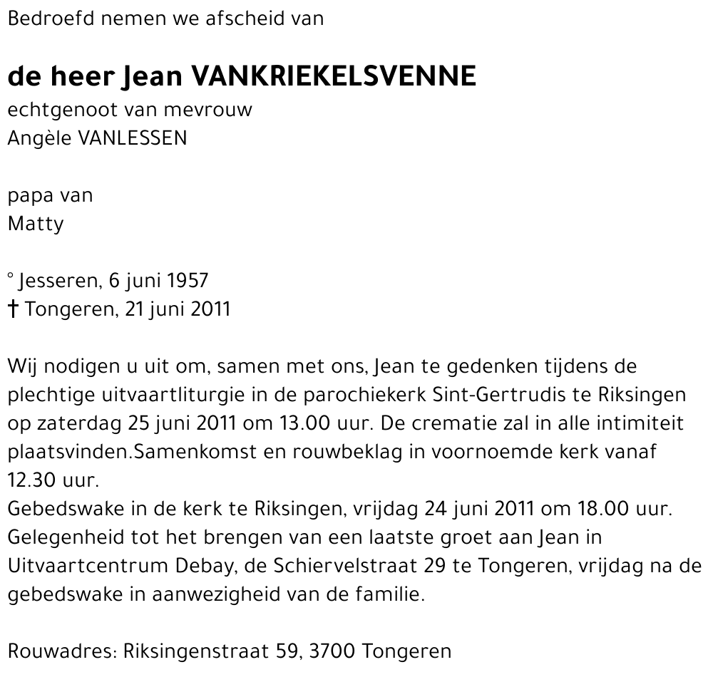 Jean VANKRIEKELSVENNE