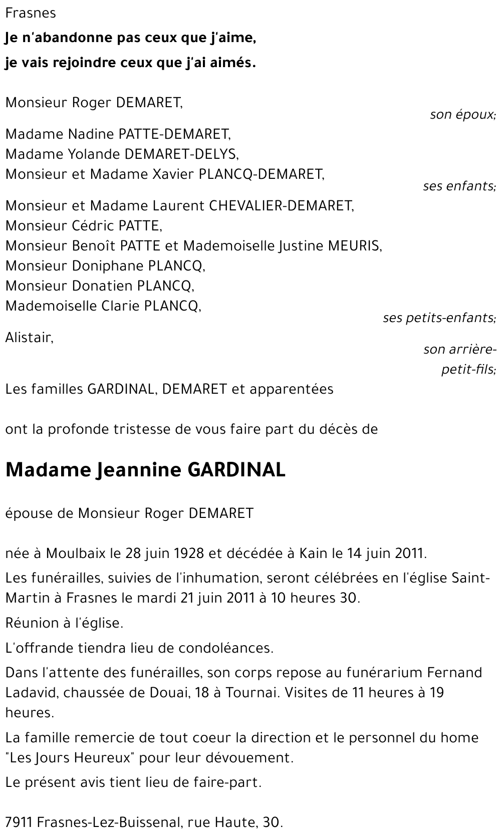 Jeannine GARDINAL
