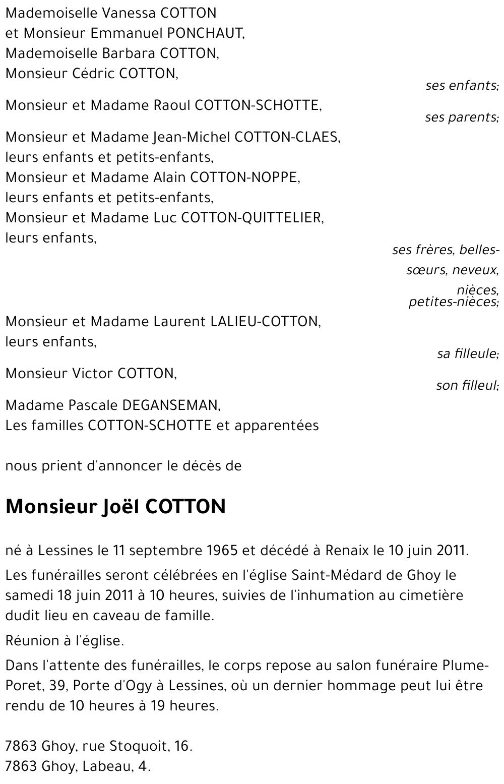 Joël COTTON