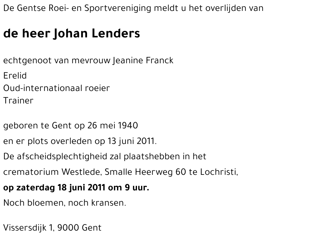 Johan Lenders