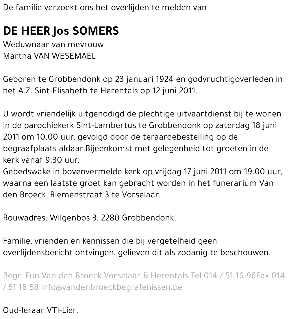 Jos Somers
