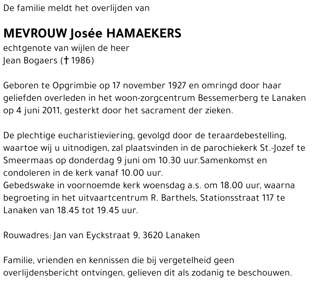 Josée Hamaekers