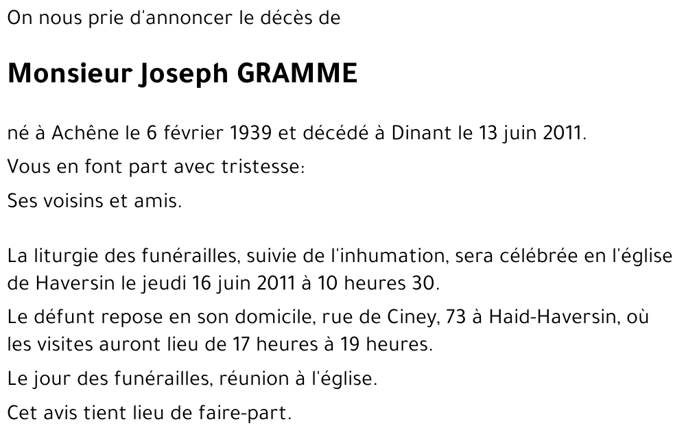 Joseph GRAMME
