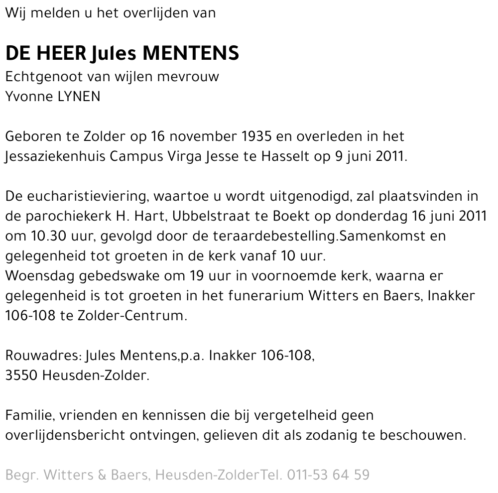 Jules Mentens