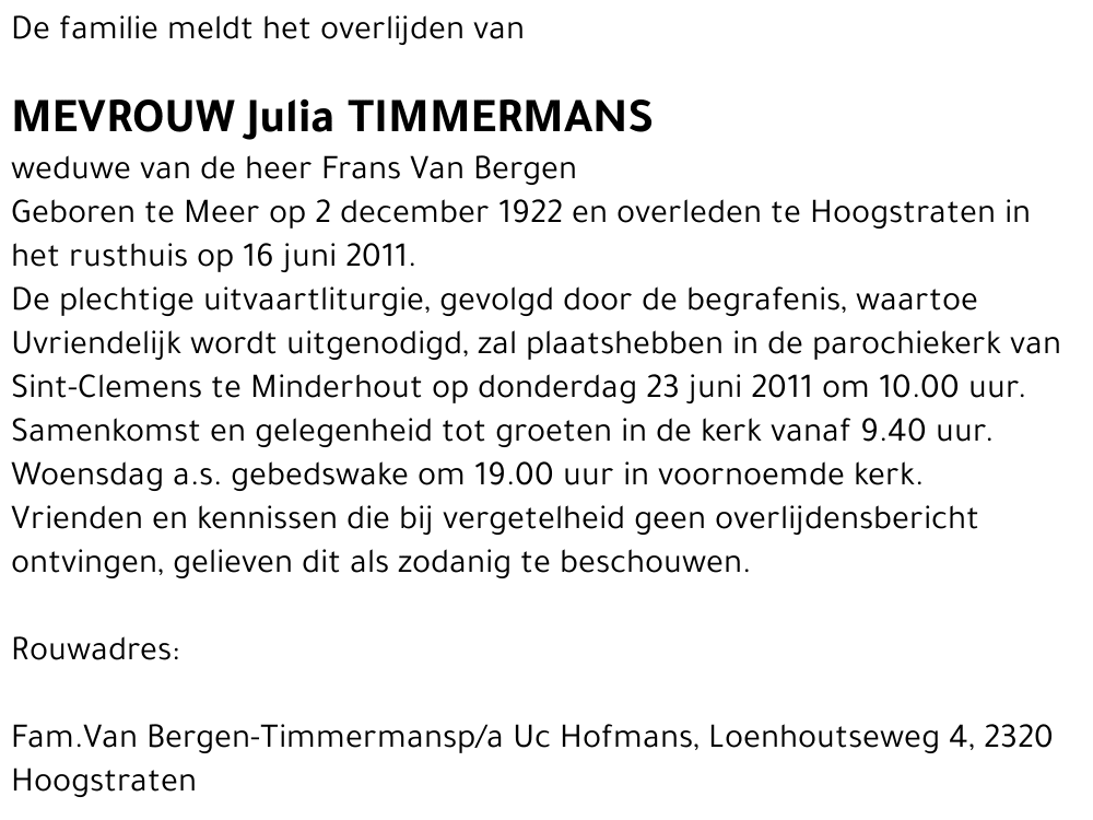 Julia Timmermans