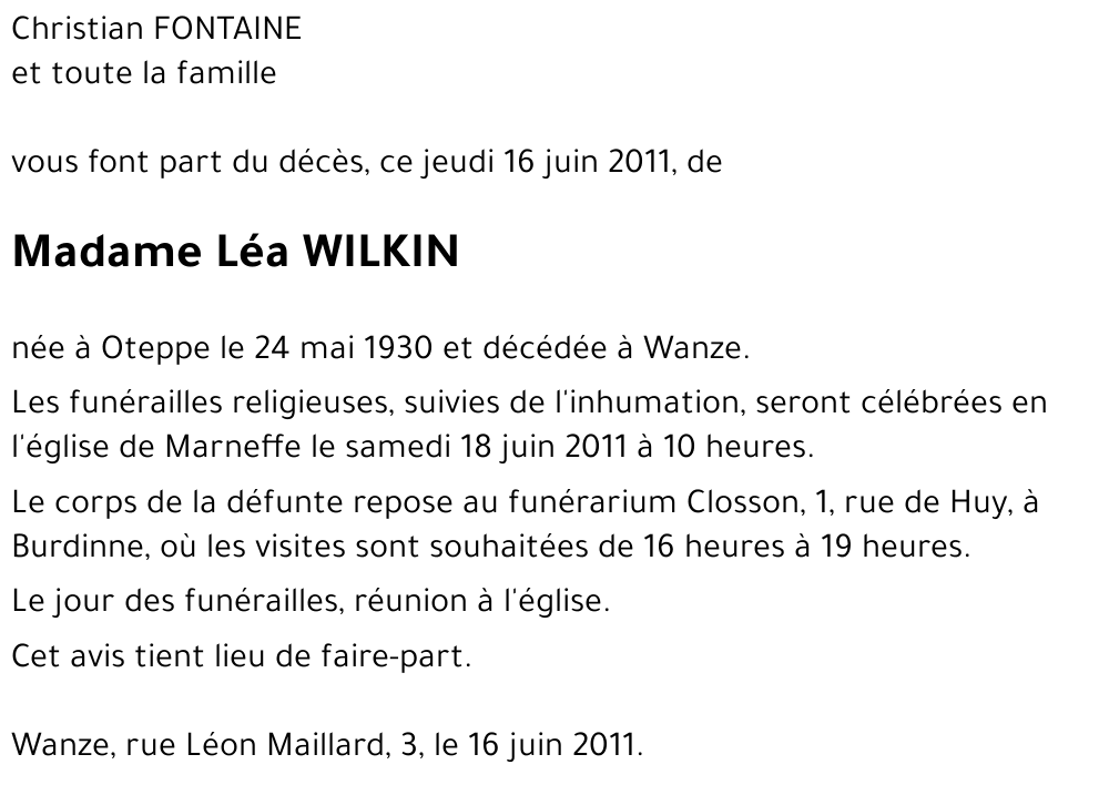 Léa WILKIN