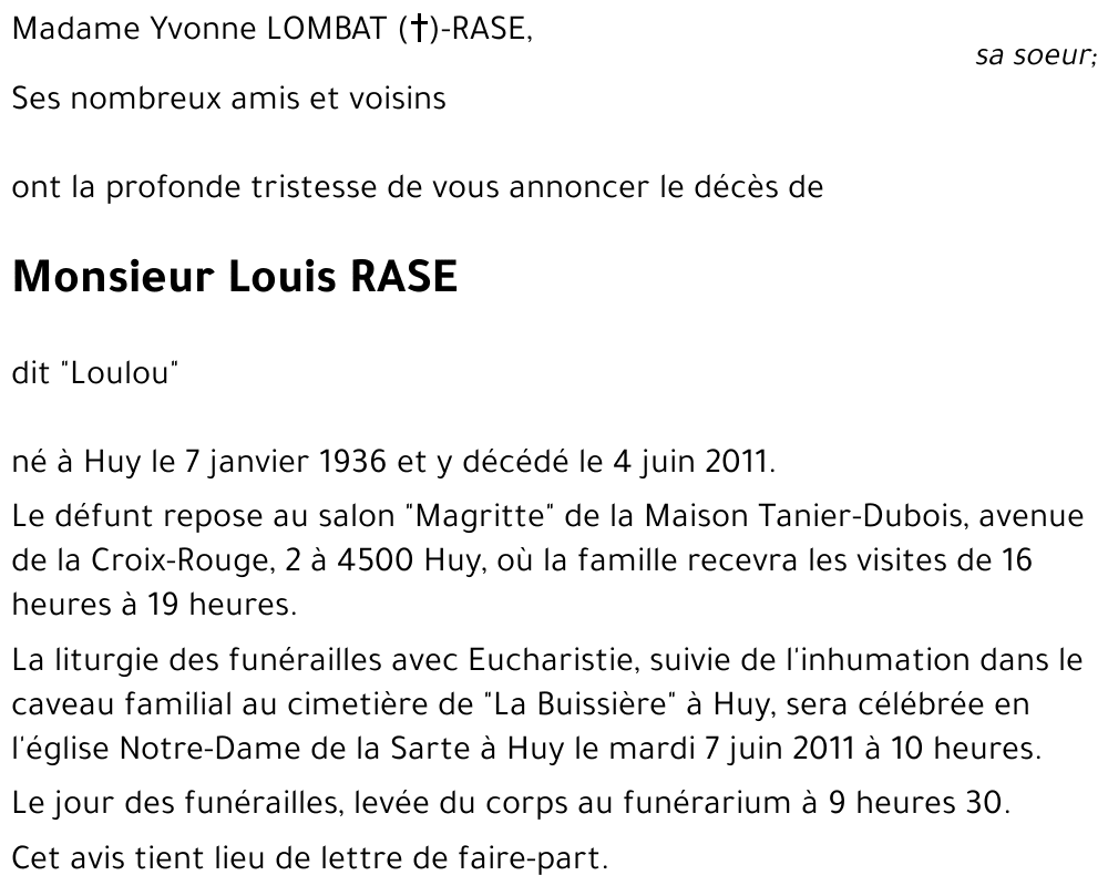 Louis RASE
