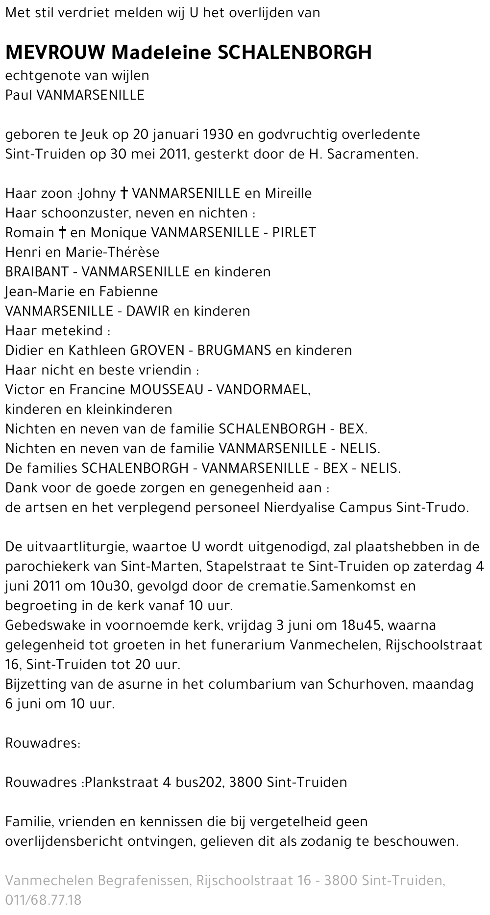 Madeleine Schalenborgh