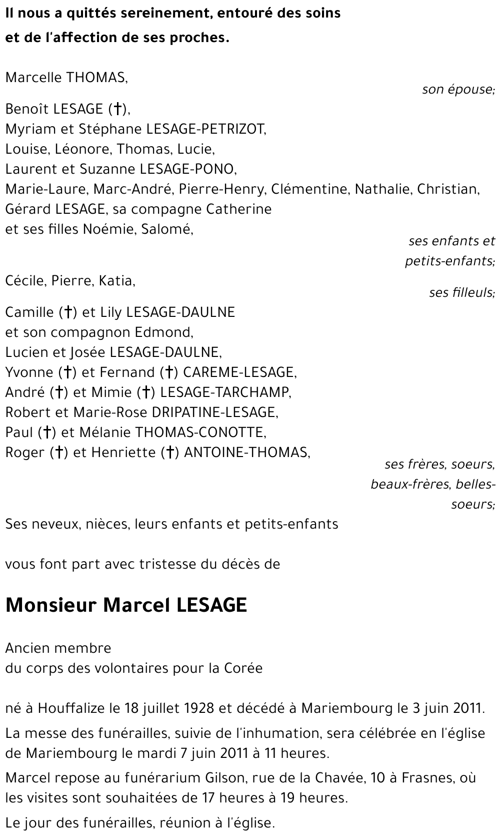 Marcel LESAGE