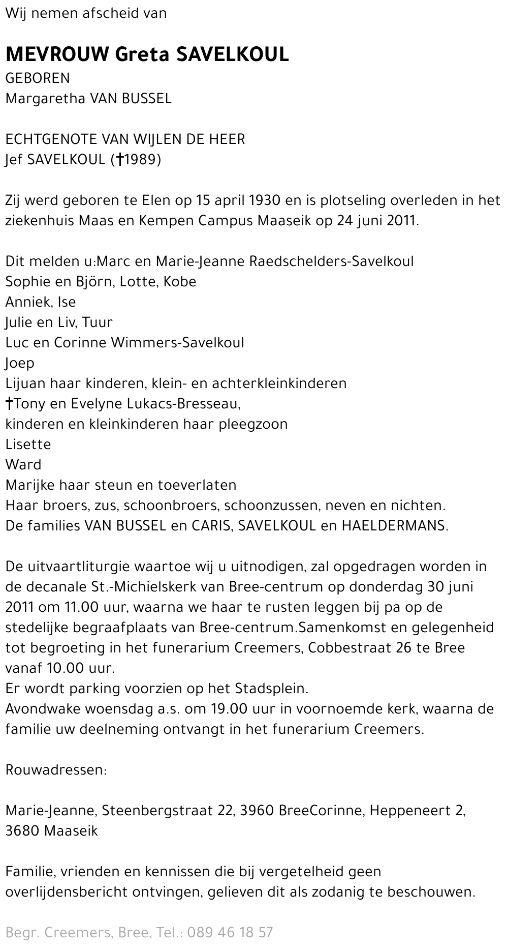 Margaretha van Bussel