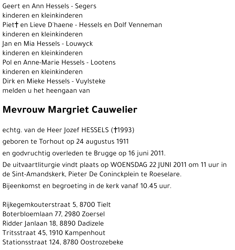 Margriet Cauwelier