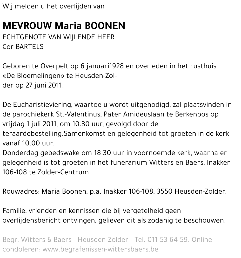 Maria Boonen