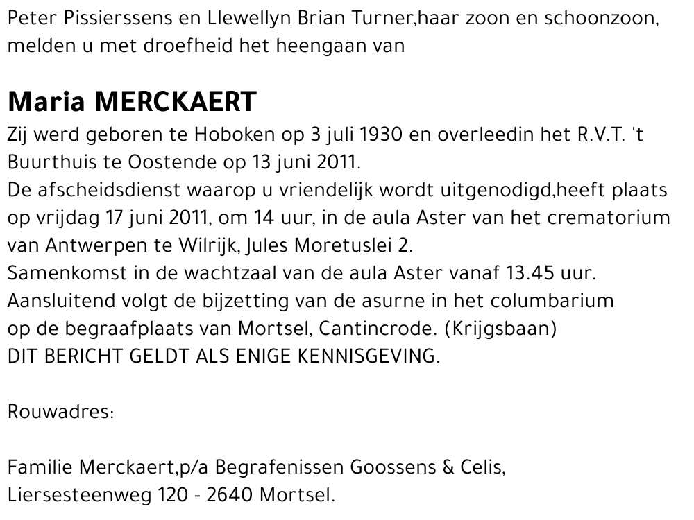 Maria Merckaert
