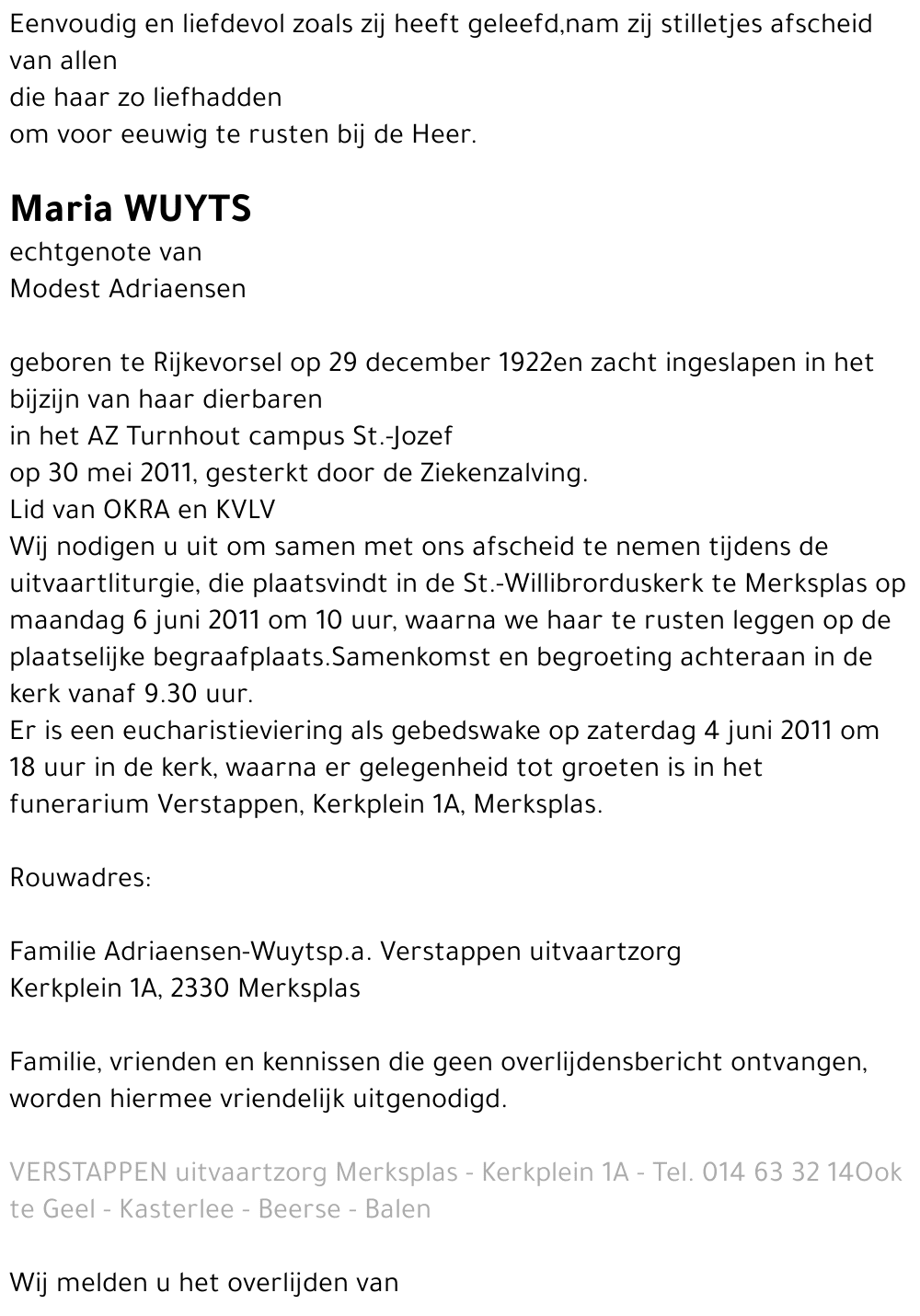 Maria Wuyts