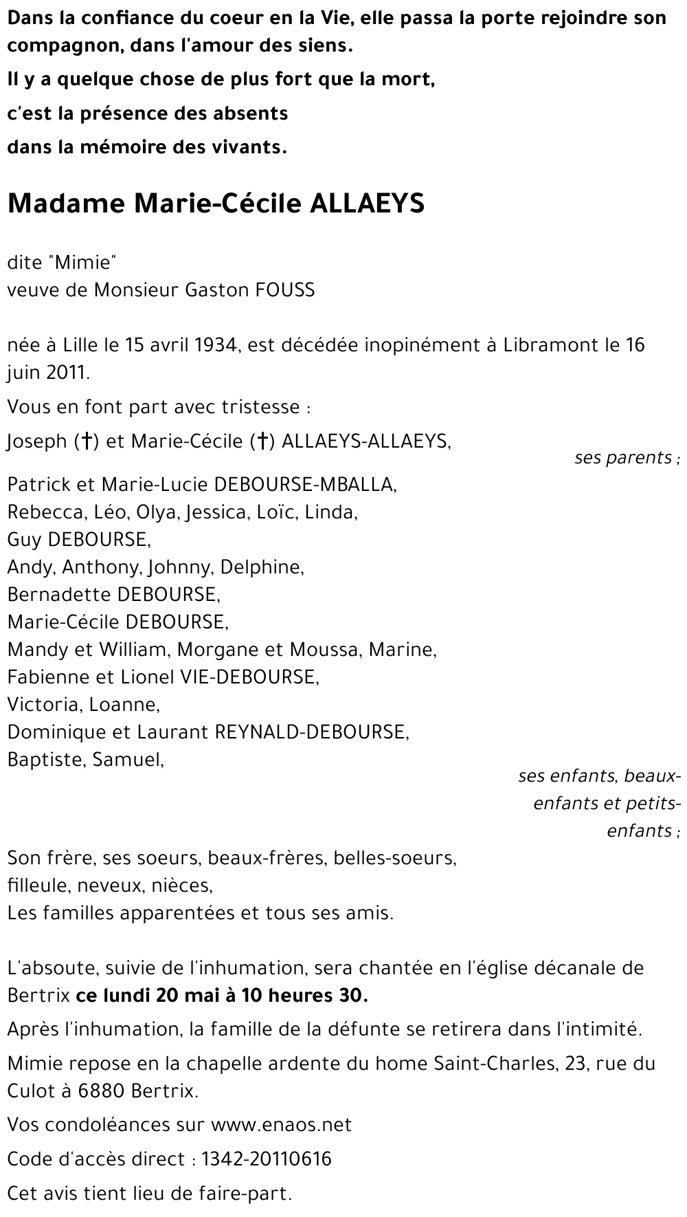 Marie-Cécile ALLAEYS