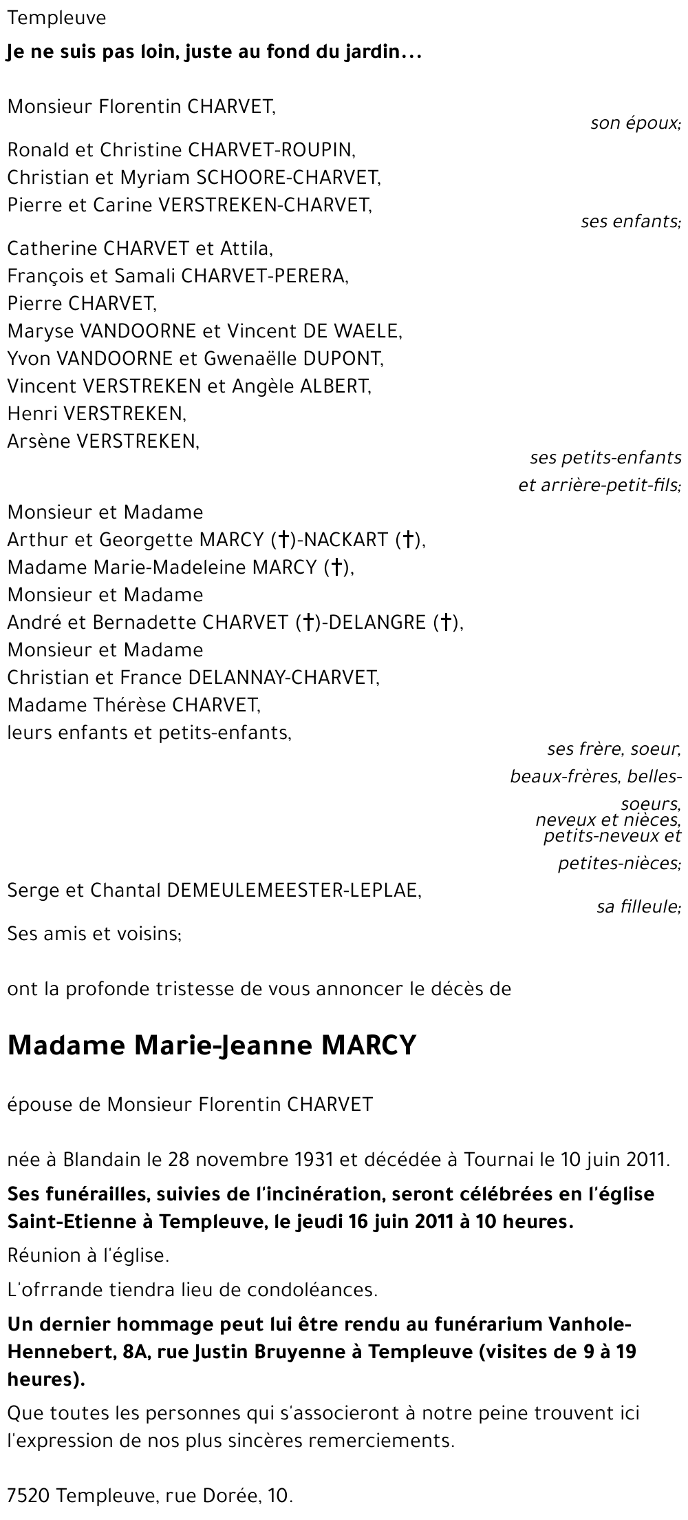 Marie-Jeanne MARCY