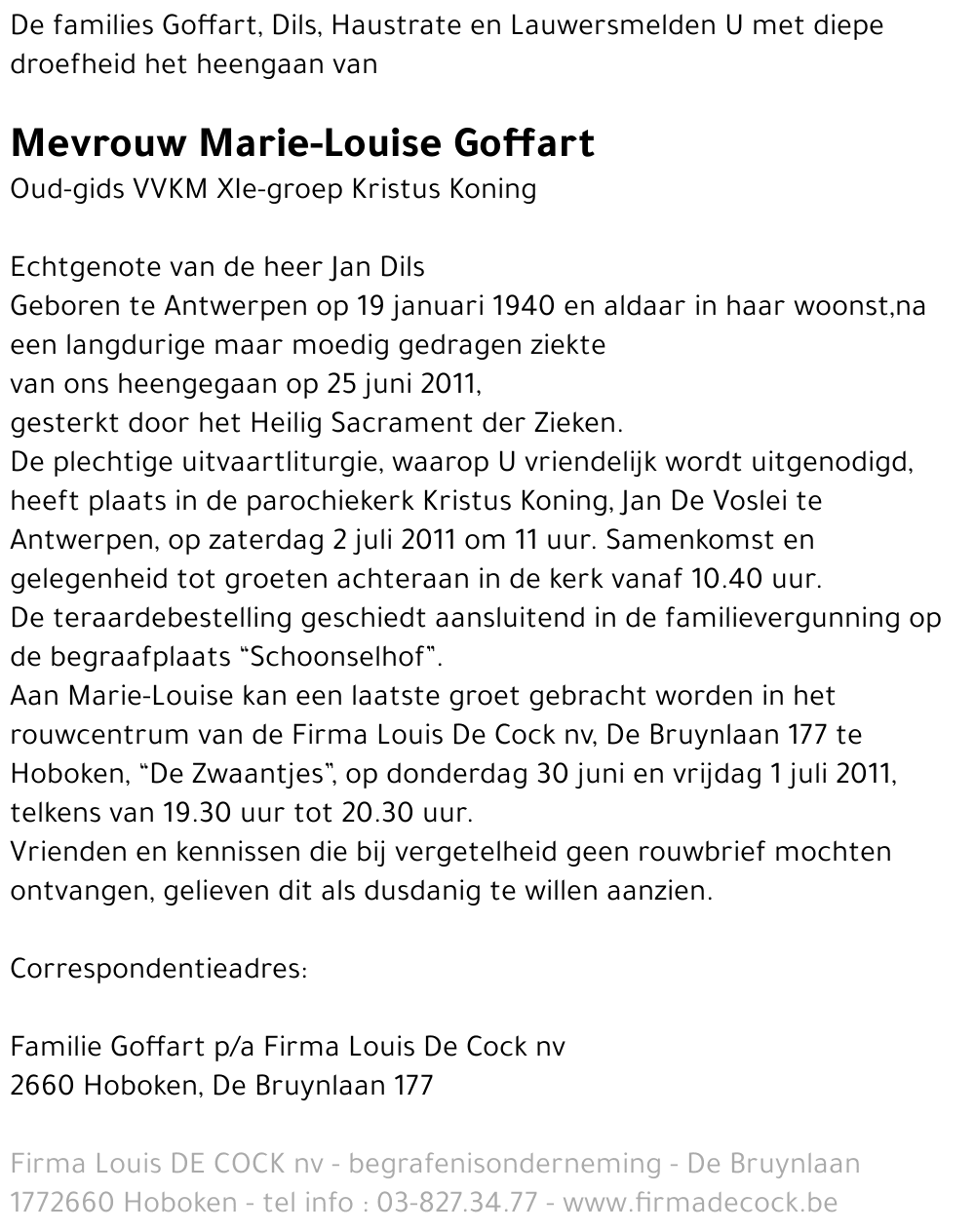 Marie-Louise Goffart