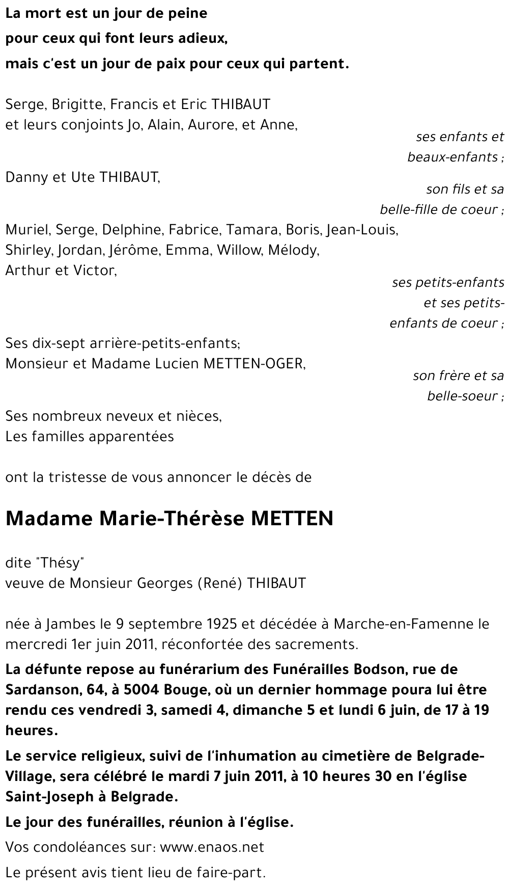 Marie-Thérèse METTEN