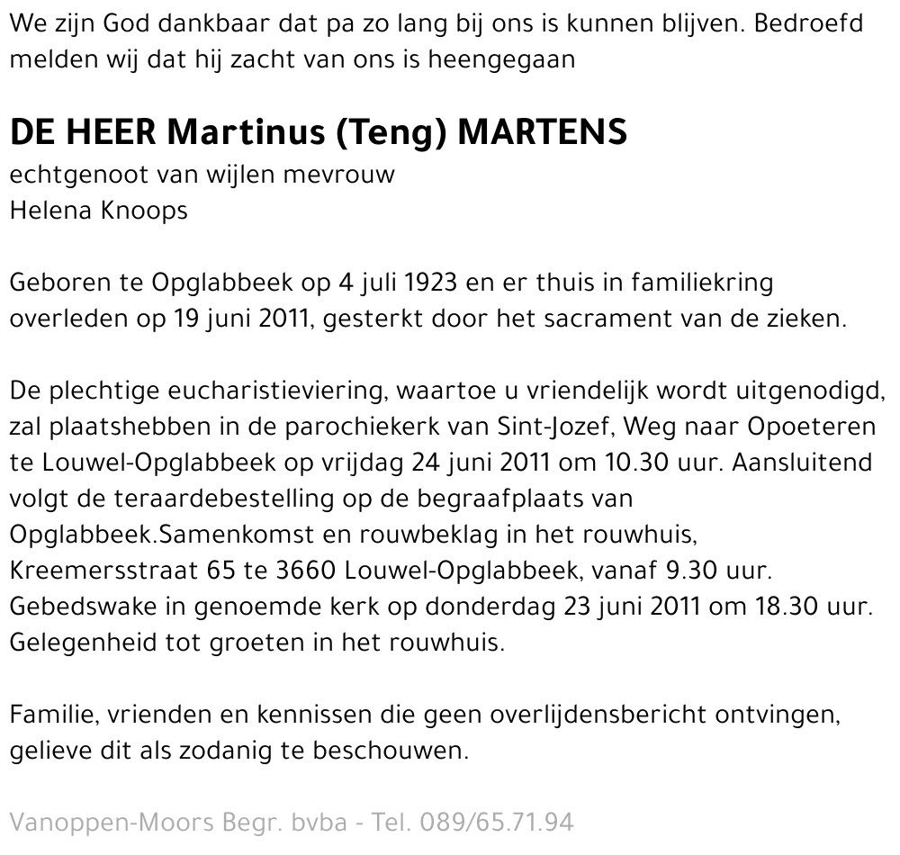 Martinus Martens