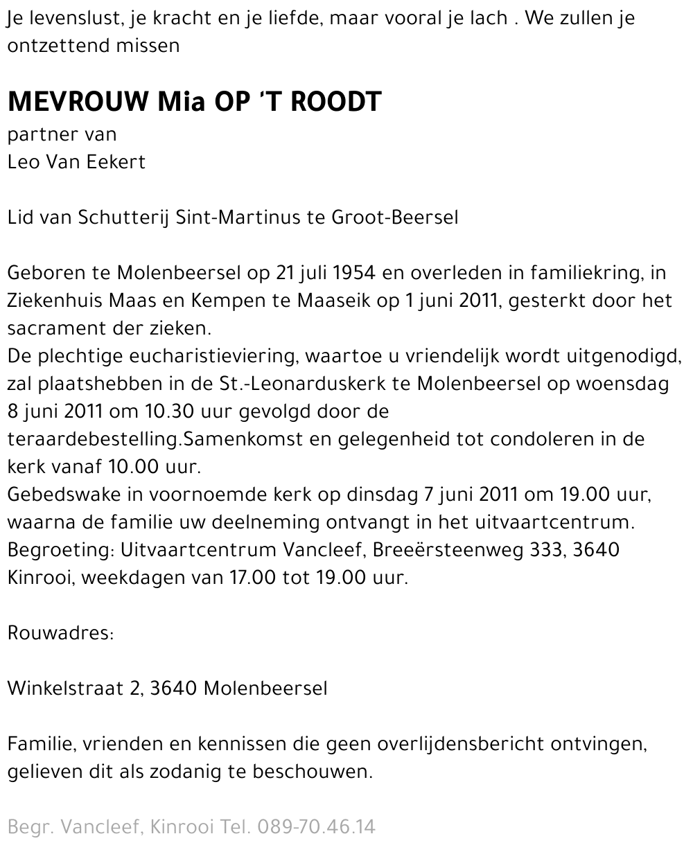 Mia Op 't Roodt
