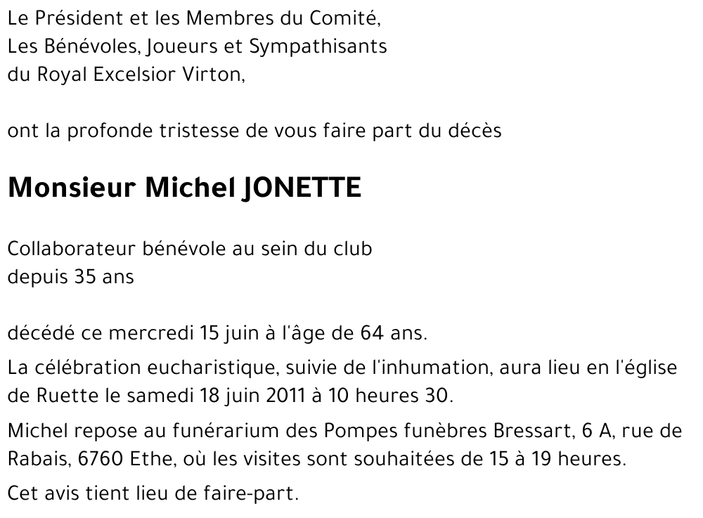 Michel JONETTE