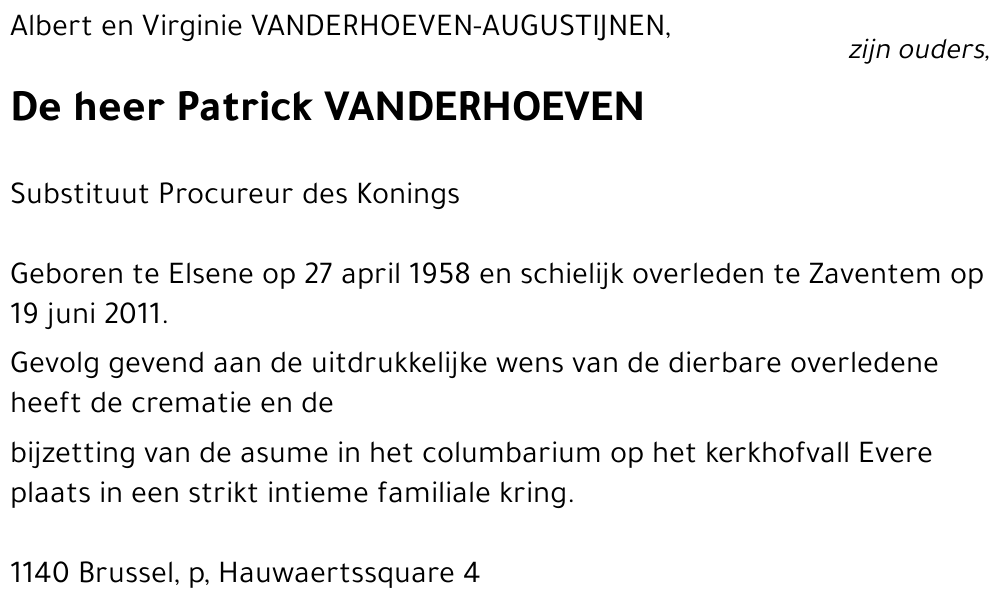 Patrick VANDERHOEVEN