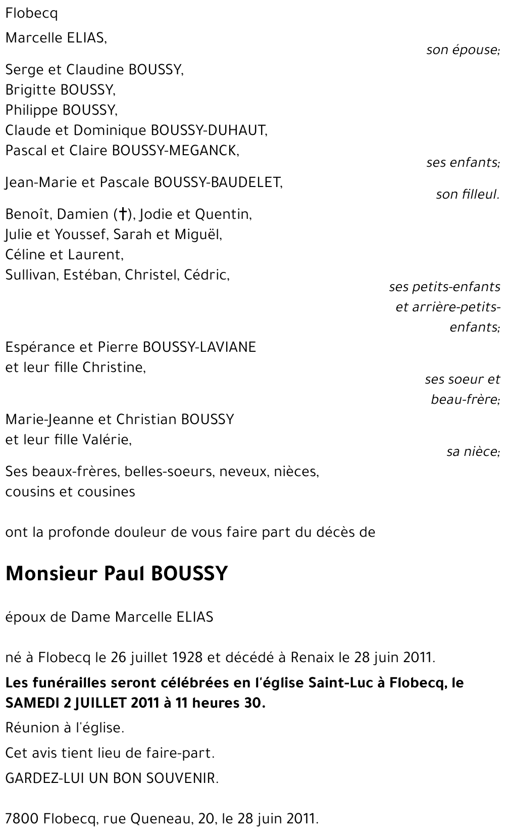 Paul BOUSSY