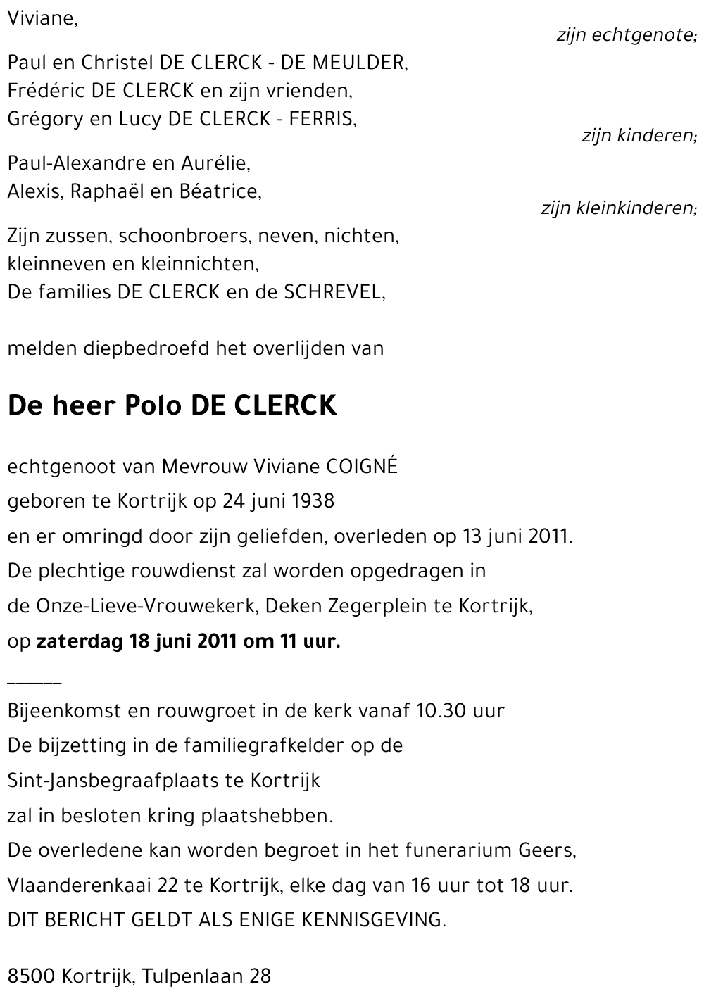 Polo DE CLERCK