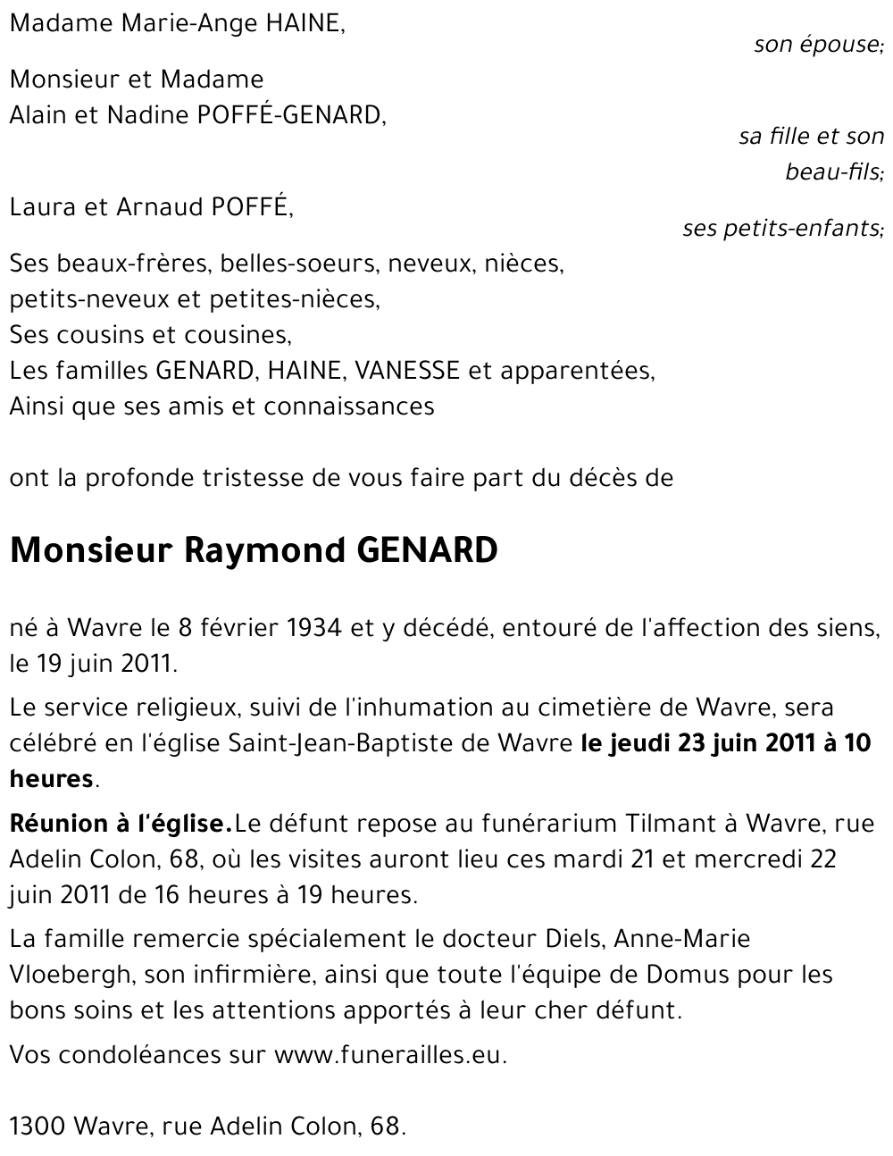 Raymond GERARD