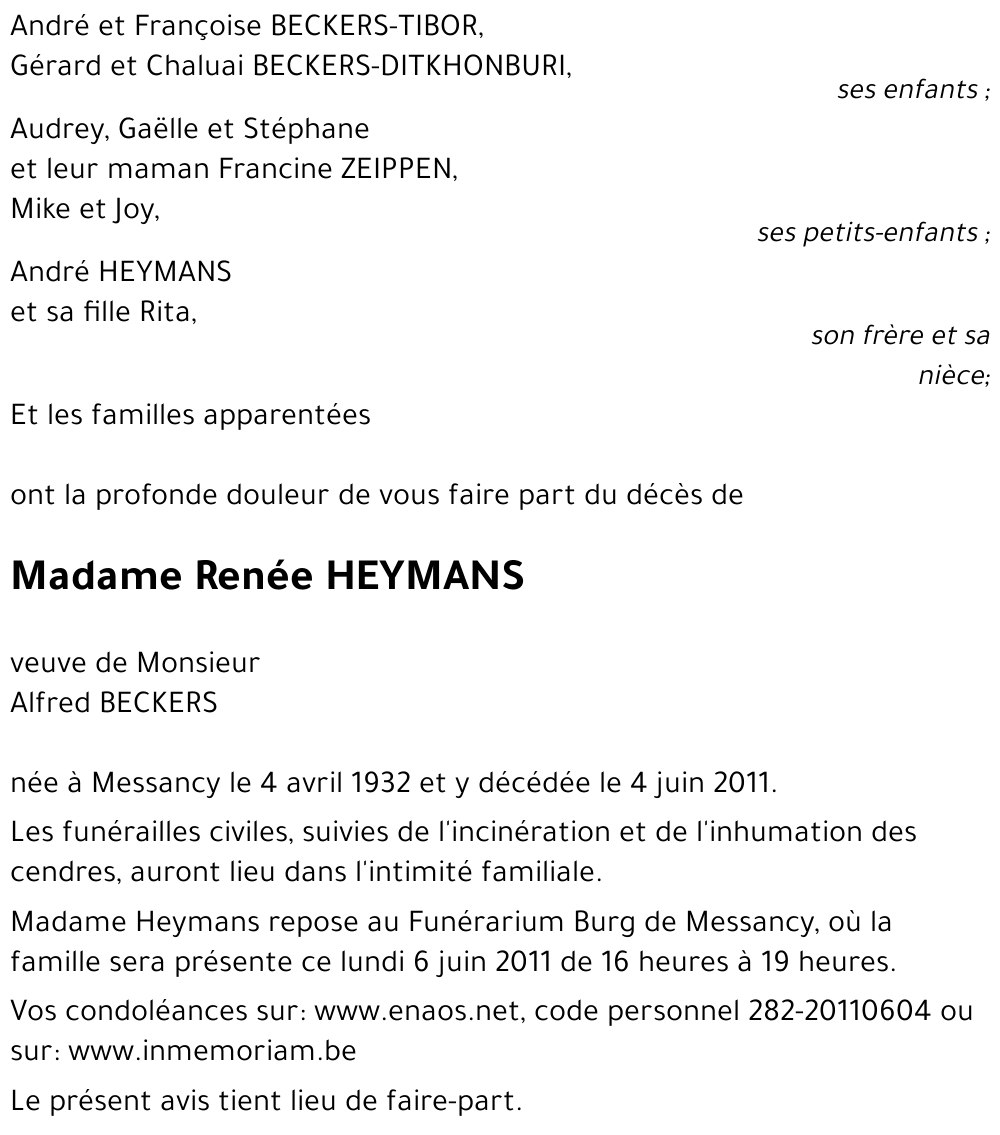Renée HEYMANS